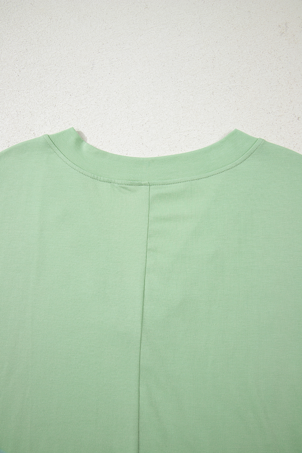 Grass Green Loose Half Sleeve V Neck Knit Romper view 17