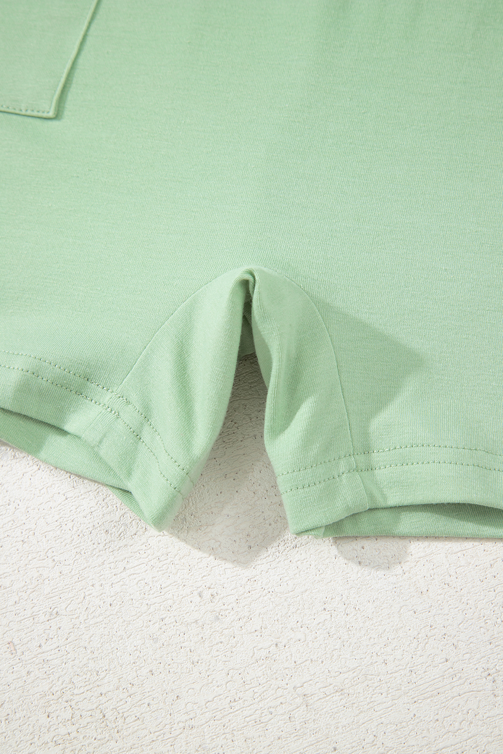 Grass Green Loose Half Sleeve V Neck Knit Romper view 16