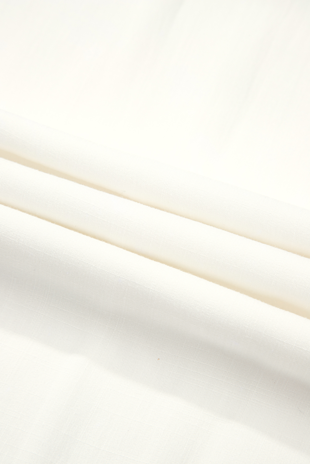White Solid Drop Waist Pleated Wide Leg Casual Pants view 12