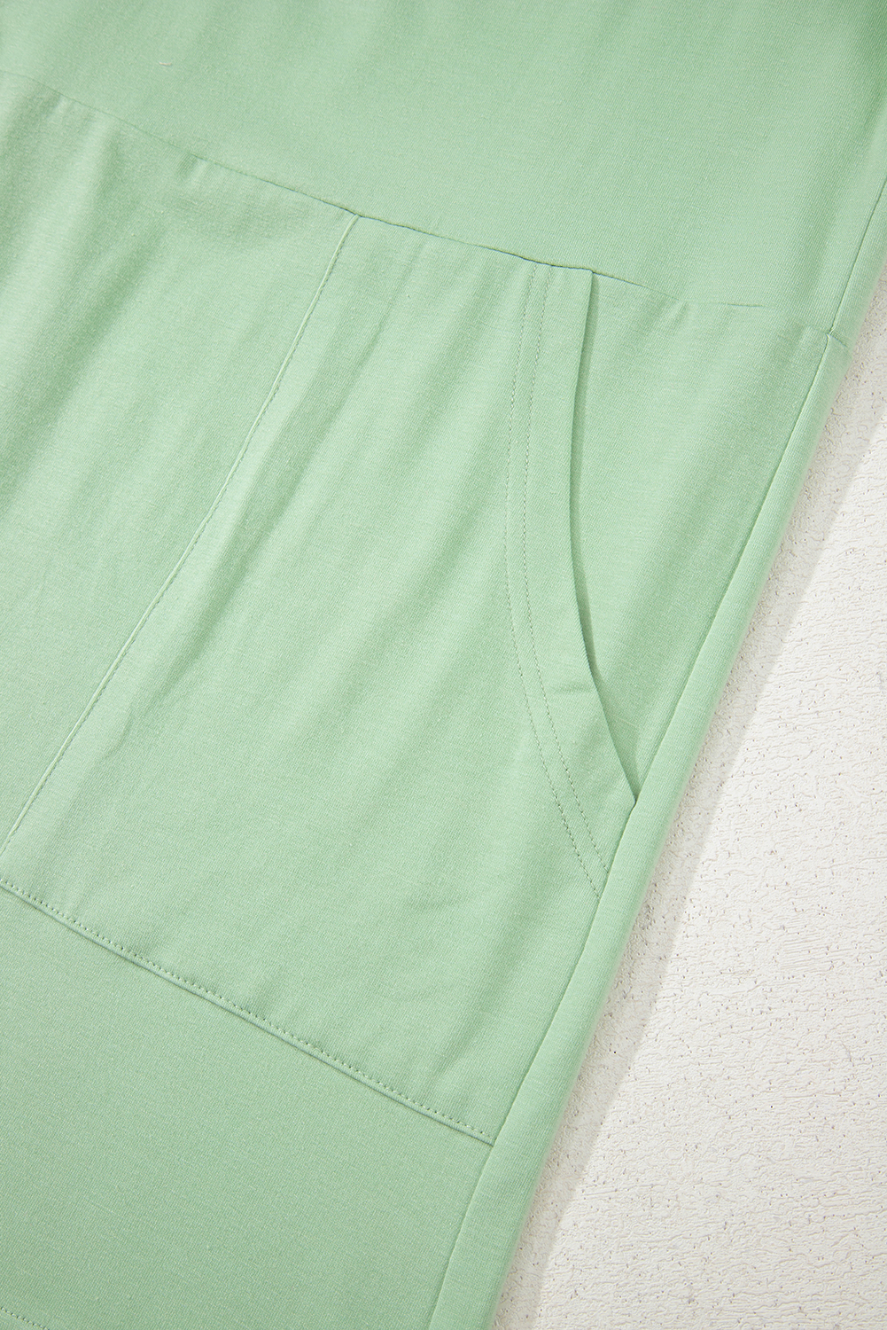 Grass Green Loose Half Sleeve V Neck Knit Romper view 13
