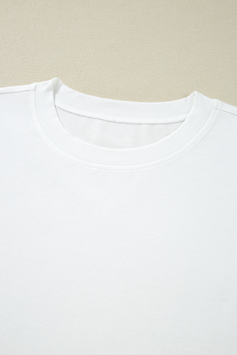 White Lace Long Sleeve Insert Drop Shoulder Tee view 15