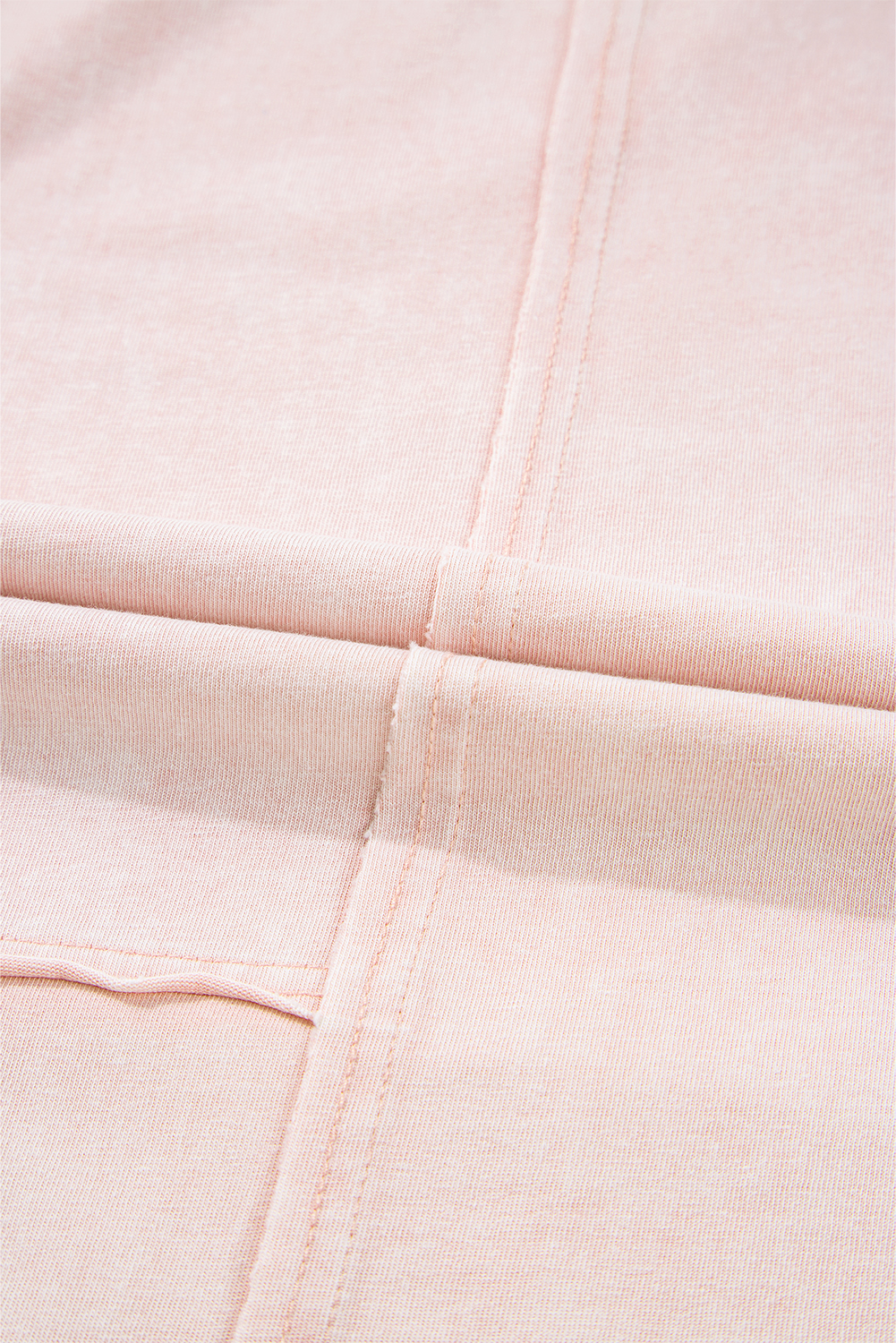 Pink Flower Patch Mineral Washed Terry Knit Cropped Wide Leg Pants view 19