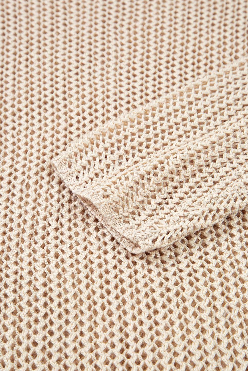 Smoke Gray Crochet Hollow-out Jumper Top Sweater view 22