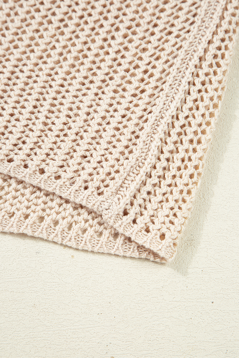 Smoke Gray Crochet Hollow-out Jumper Top Sweater view 21
