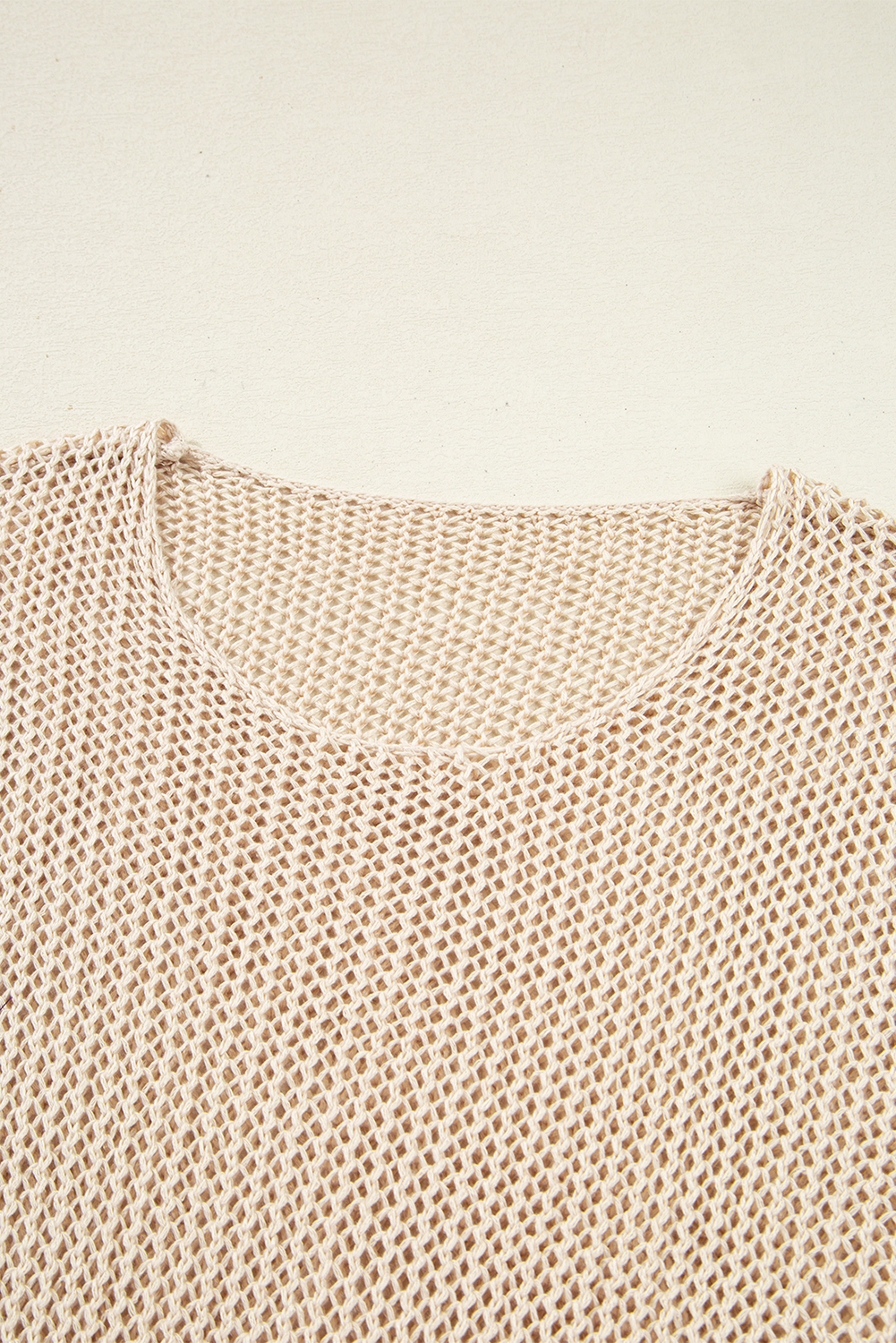 Smoke Gray Crochet Hollow-out Jumper Top Sweater view 24