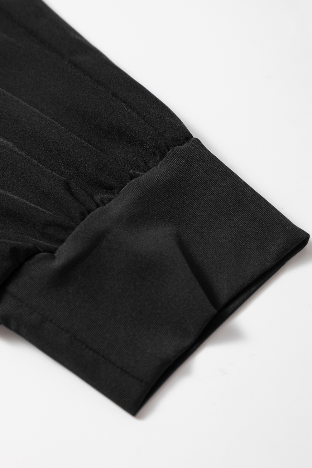 Black Elastic High Waist Pocketed Cargo Jogger Pants view 8