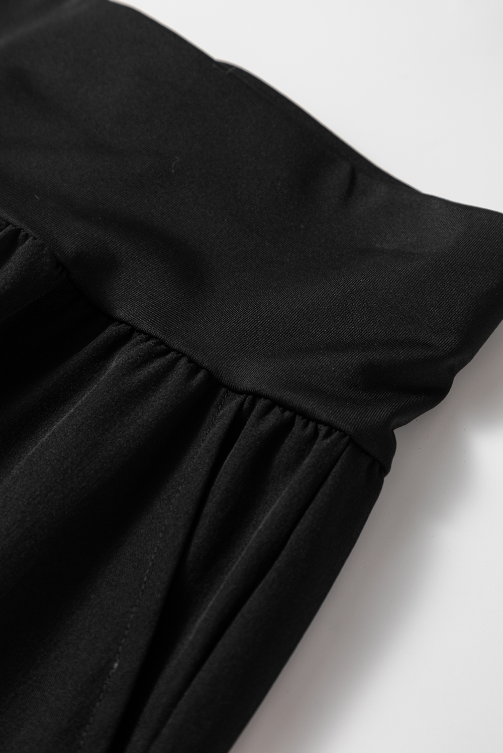 Black Elastic High Waist Pocketed Cargo Jogger Pants view 10