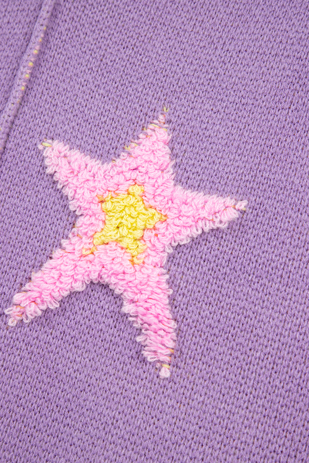 Lavendula Brushed Star Graphic V Neck Drop Shoulder Oversize Sweater view 22