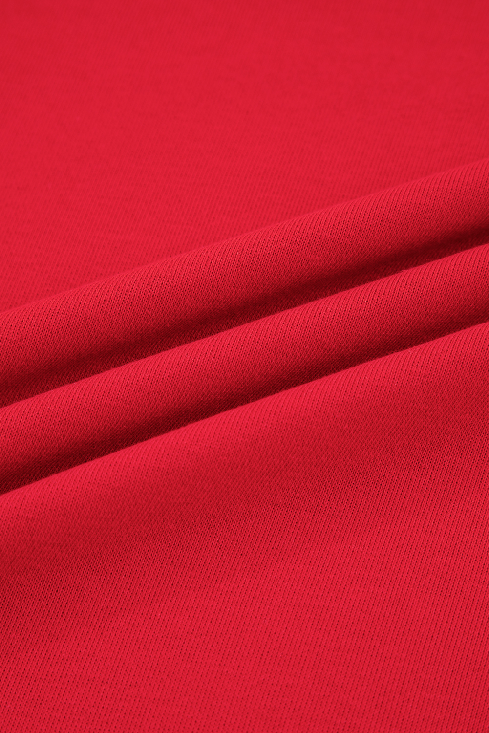 Fiery Red Varsity Stripe Detail Drop Shoulder Pullover Mini Skort Set view 15