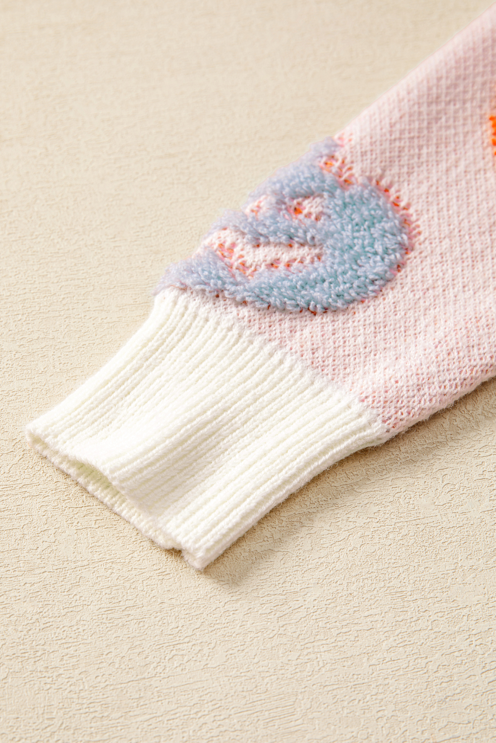 Beige Halloween Cute Pumpkin Pattern Sweater view 14