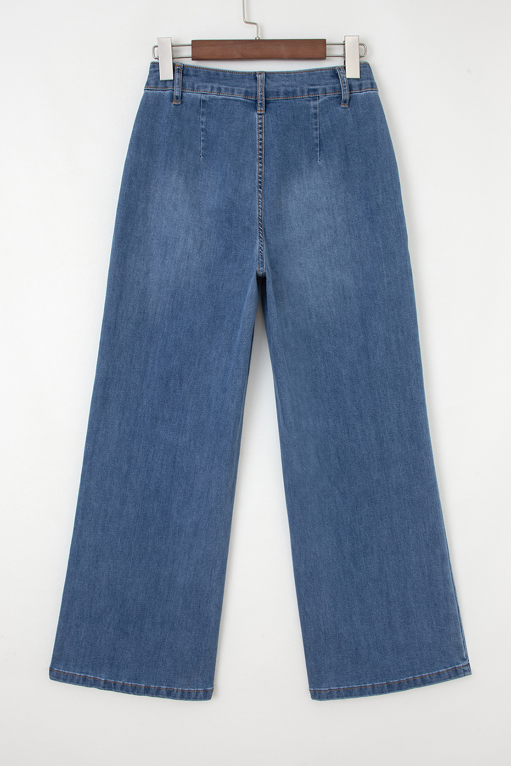 $ 18.14 - Ashleigh Blue Multi Buttons High Waist Wide Leg Jeans With ...
