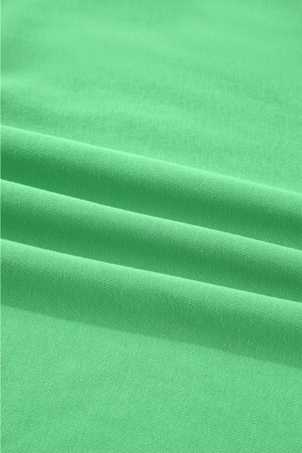 Bright Green Drop Shoulder Puff Sleeve Crop Pullover Drawstring Wide Leg Pants Set view 20