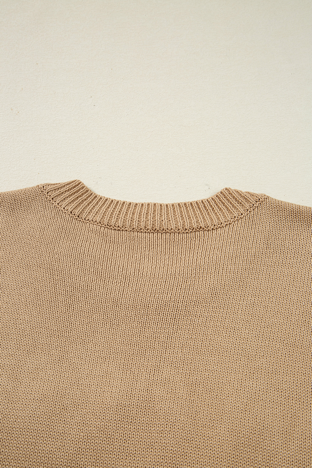 Smoke Gray Merry Colorful Dot Detail Christmas Drop Shoulder Sweater view 14