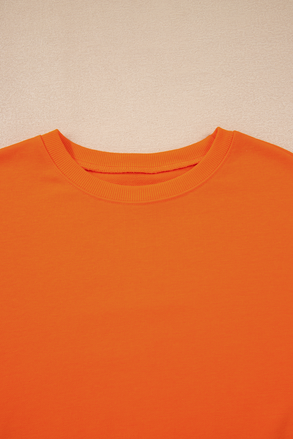 Orange Varsity Stripe Detail Drop Shoulder Pullover Mini Skort Set view 10