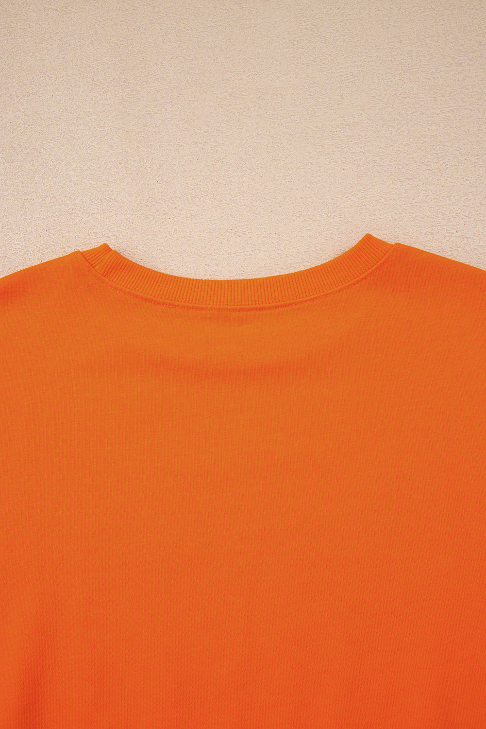 Orange Varsity Stripe Detail Drop Shoulder Pullover Mini Skort Set view 14