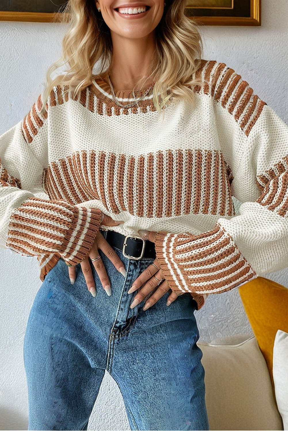 Theodora Drop Shoulder Loose Sweater