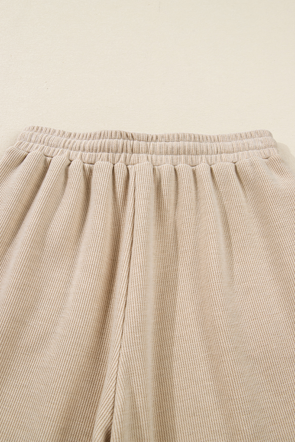 Jet Stream Lace Drawstring Pullover Hoodie and High Waist Pants Corduroy Suit view 25