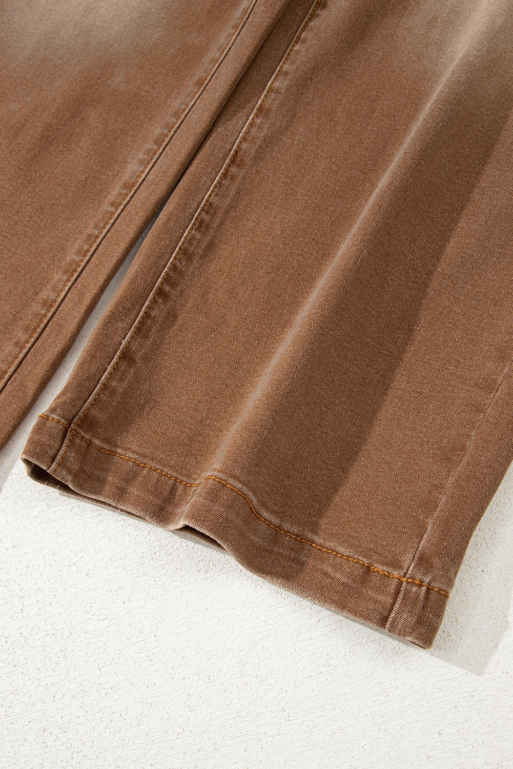 Brown Mimimalist Patch Pocket Womens Shift Jeans view 27