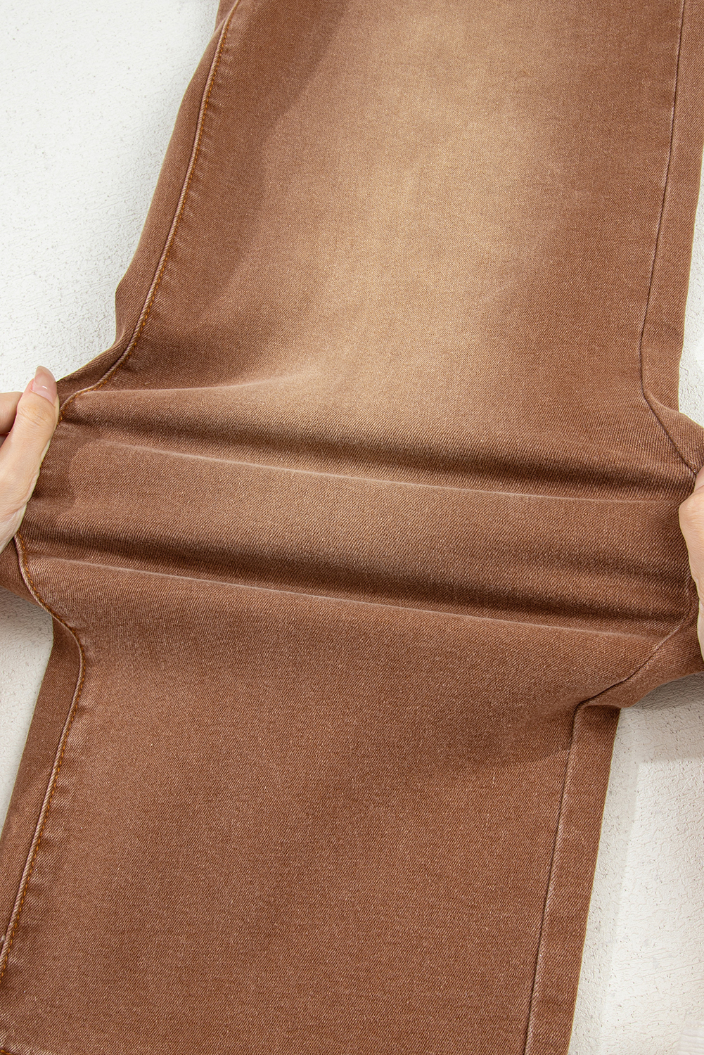 Brown Mimimalist Patch Pocket Womens Shift Jeans view 19