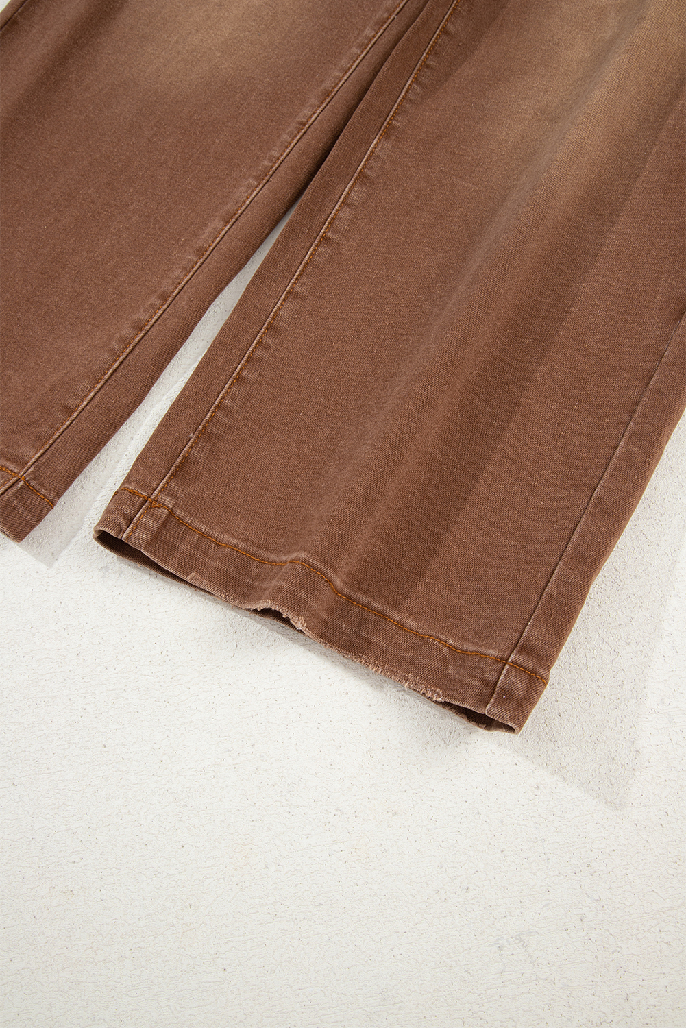 Brown Mimimalist Patch Pocket Womens Shift Jeans view 15