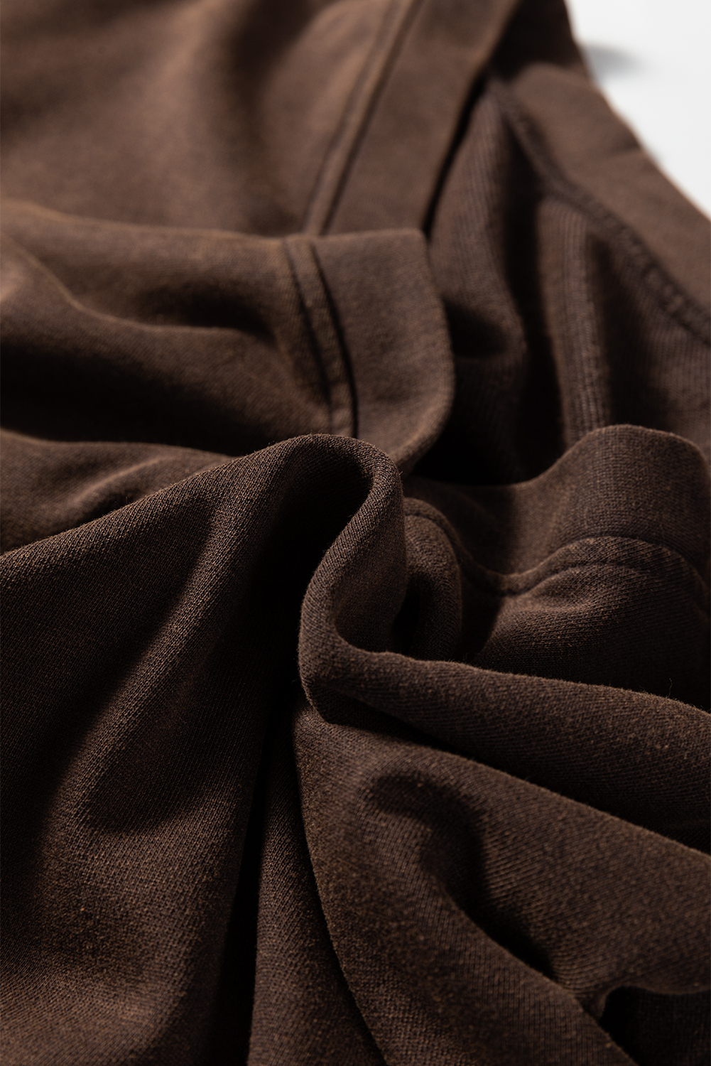 Coffee Button Front V Neck Casual Cardigan view 25