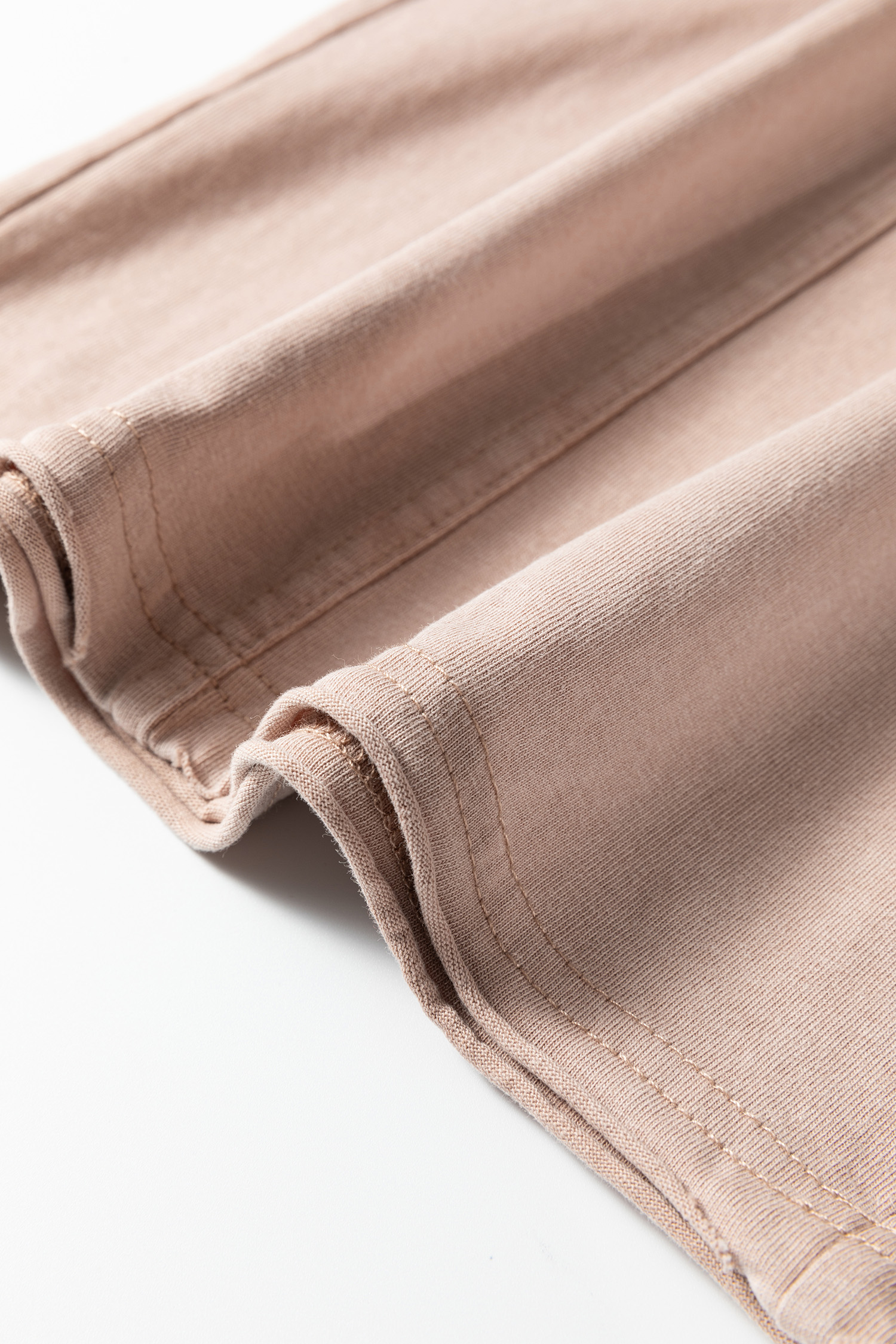 Smoke Gray Solid Color Mineral Wash Piping Trim Pocketed Wide Leg Pants view 14