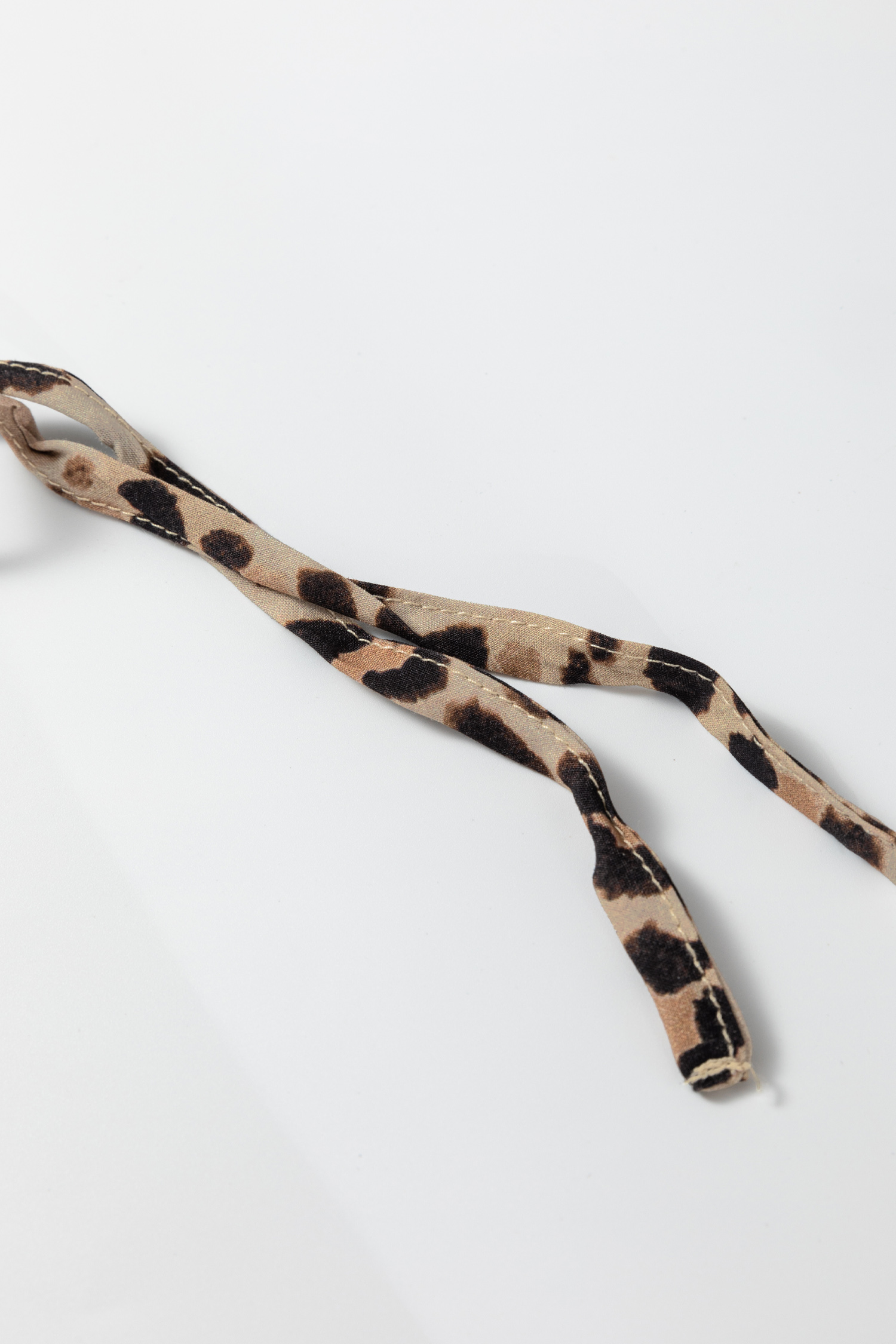 Brown Contrast Trim Leopard Top and Pant Set view 10