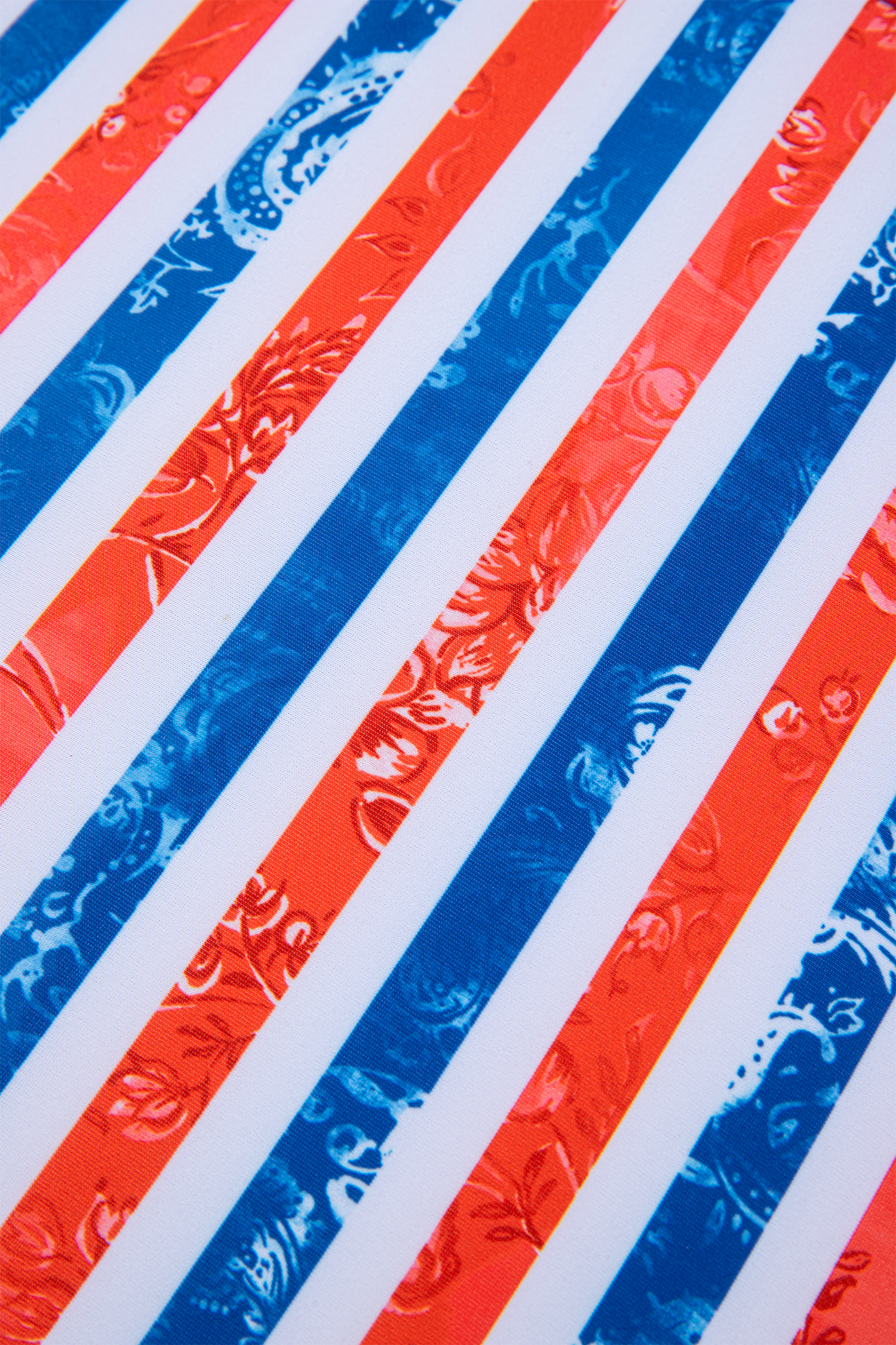 Red July 4th Stripes Impression Cutout Spaghetti Straps One Piece Swimsuit view 21