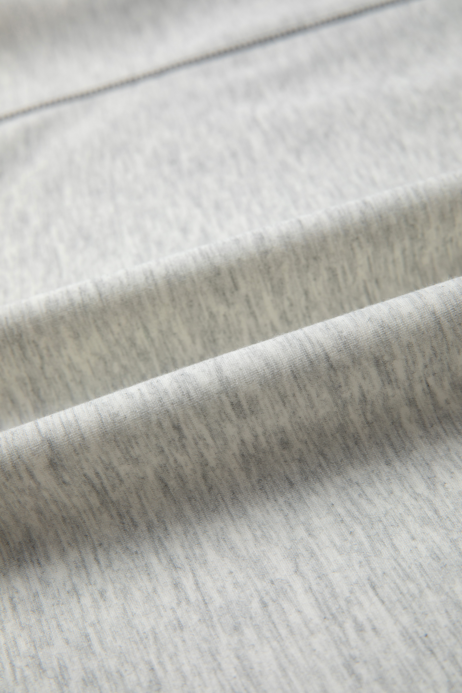 Light Grey Half Zip Stand Neck Seam Detail Long Sleeve Top view 14