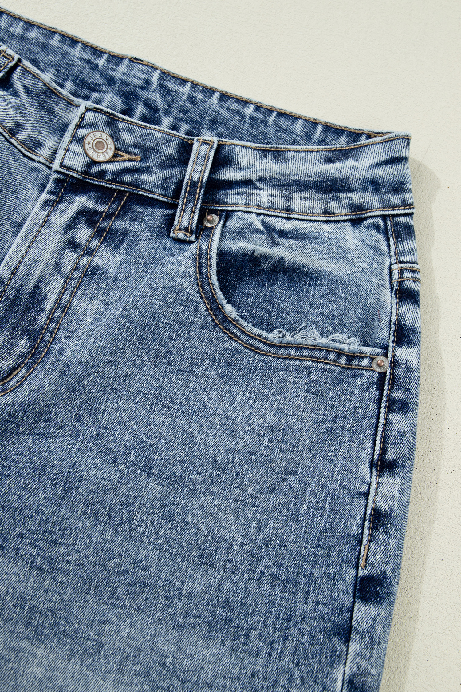 Ashleigh Blue Cuffed Straight Loose Jeans view 20