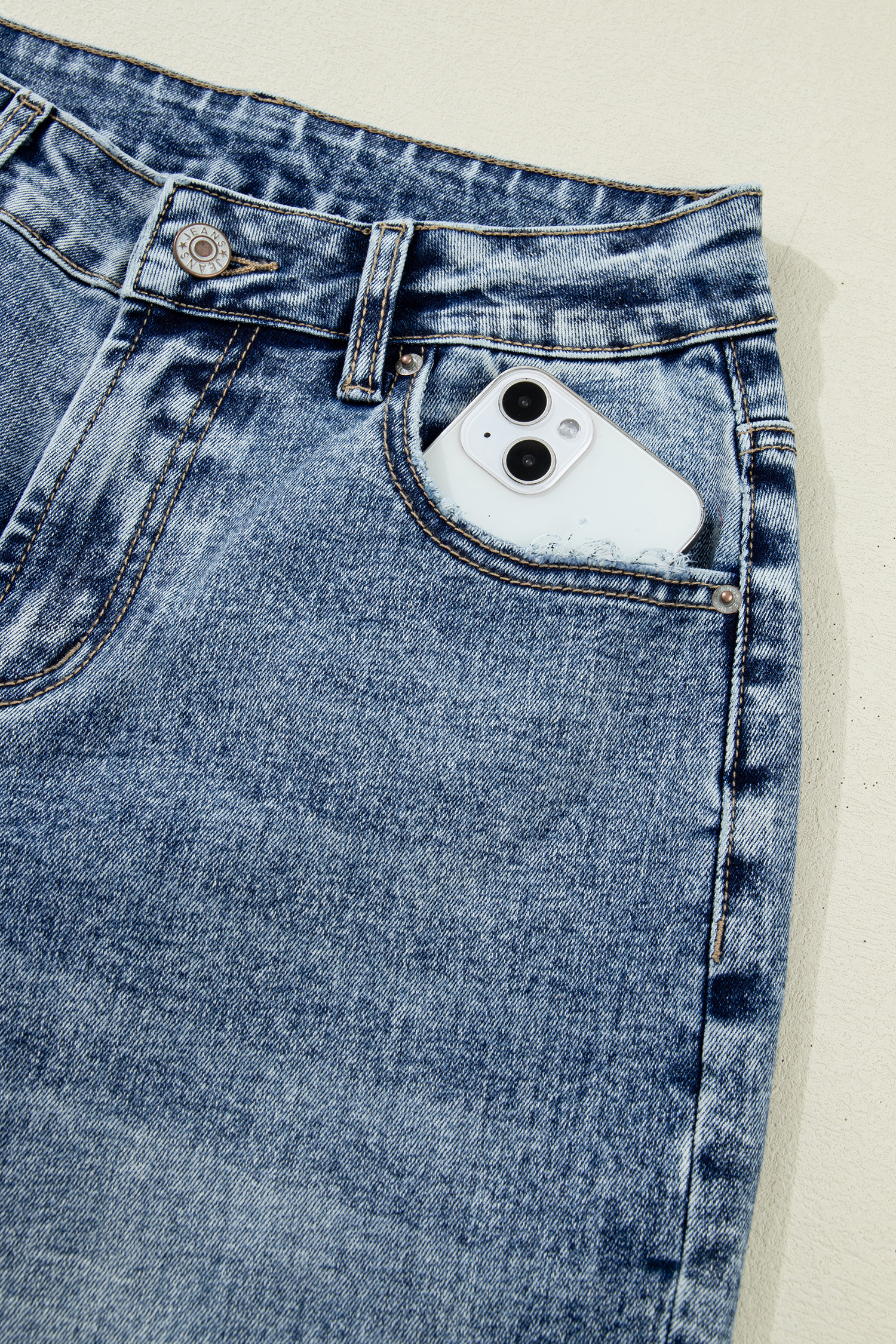 Ashleigh Blue Cuffed Straight Loose Jeans view 19
