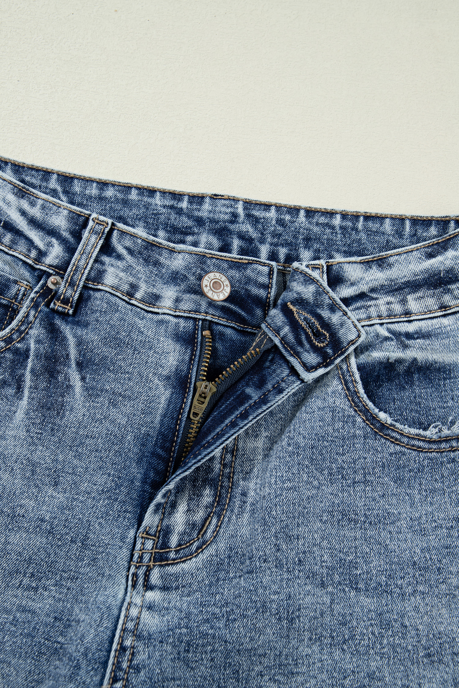 Ashleigh Blue Cuffed Straight Loose Jeans view 18