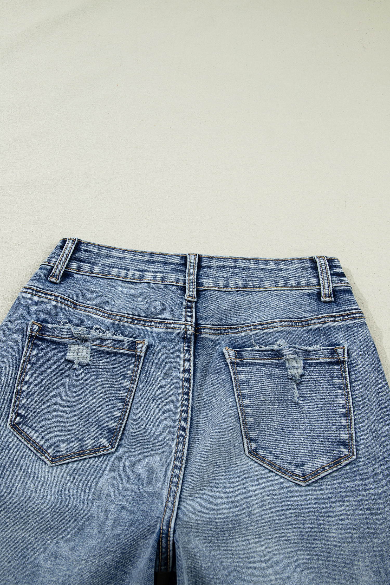 Ashleigh Blue Cuffed Straight Loose Jeans view 16