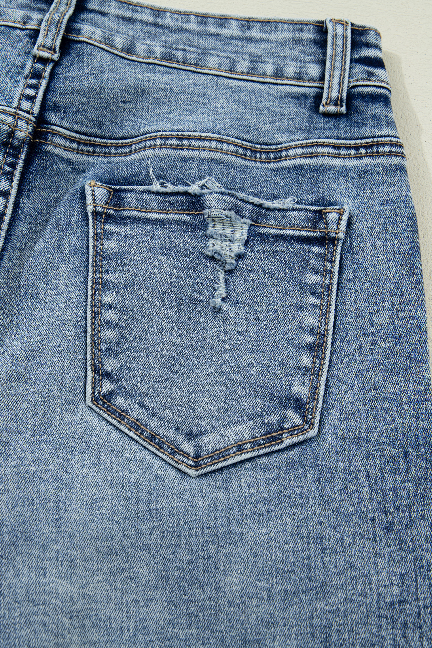 Ashleigh Blue Cuffed Straight Loose Jeans view 15