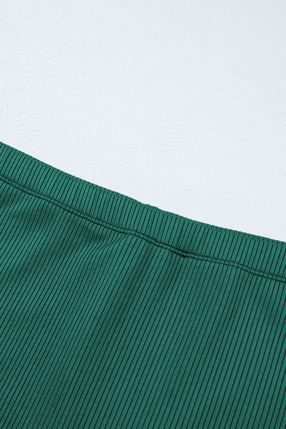 Skobeloff Plus Size Ribbed Contrast Trim Adjustable Straps 2pcs Swimsuit