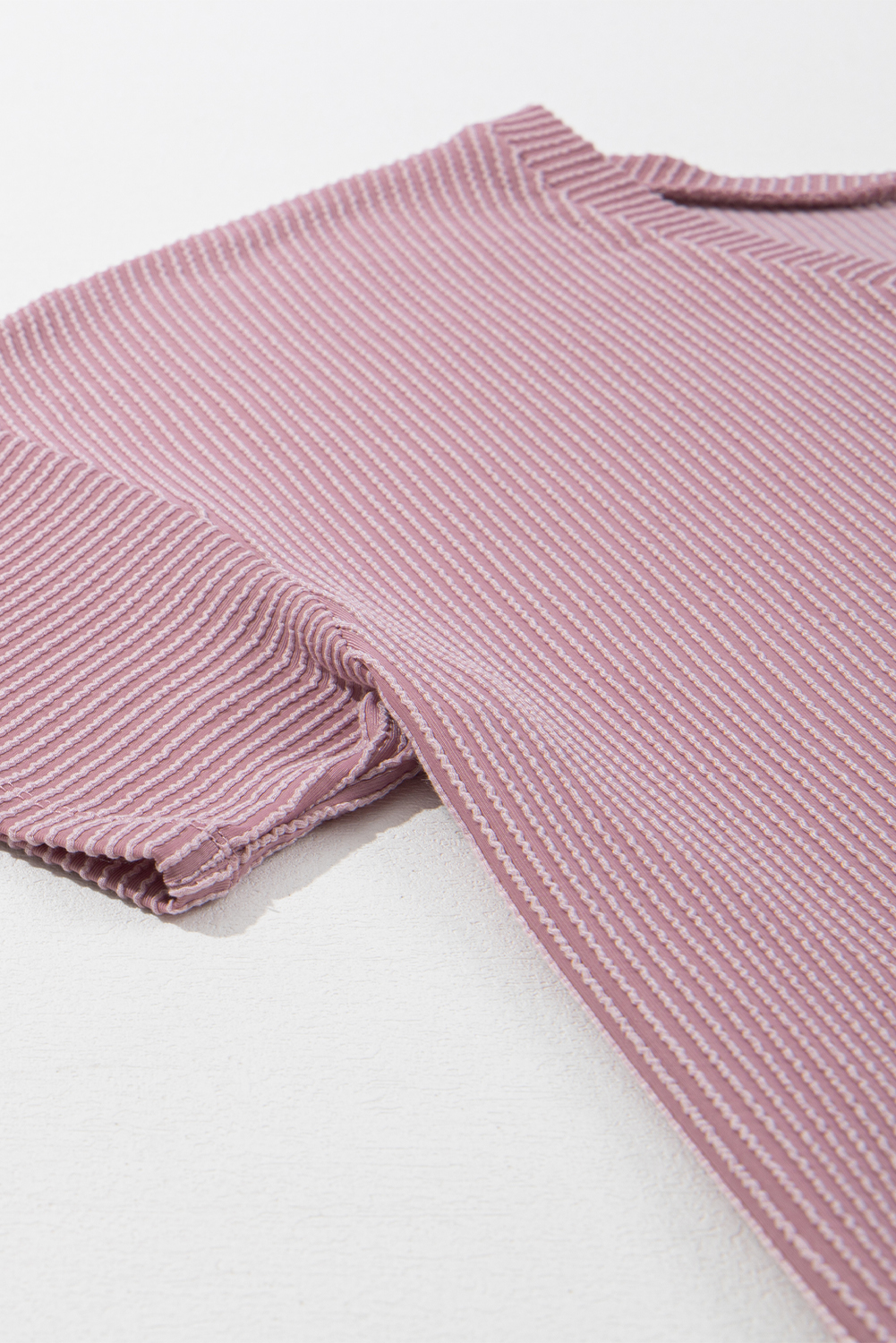 Valerian Textured V-Neck Dropped Shoulder Plus T-Shirt