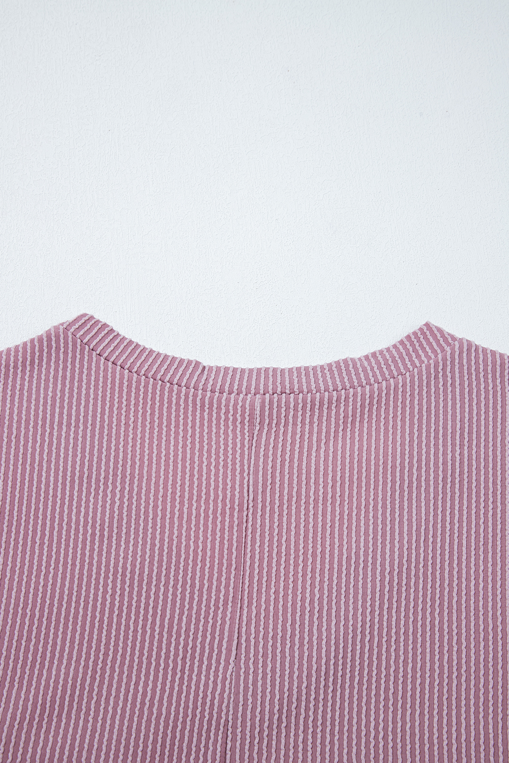 Valerian Textured V-Neck Dropped Shoulder Plus T-Shirt