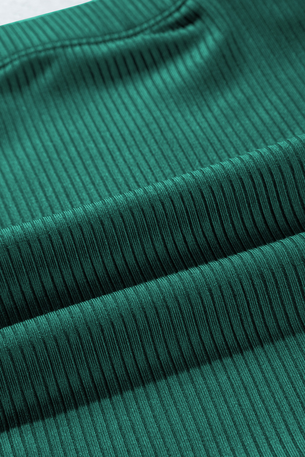 Skobeloff Plus Size Ribbed Contrast Trim Adjustable Straps 2pcs Swimsuit