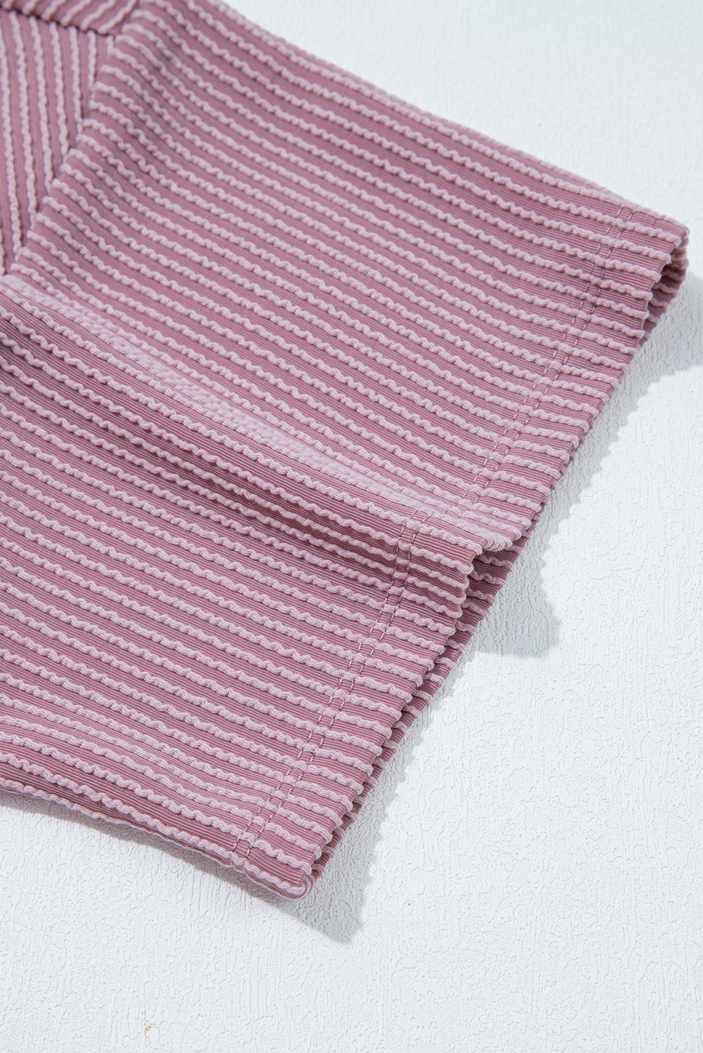 Valerian Textured V-Neck Dropped Shoulder Plus T-Shirt