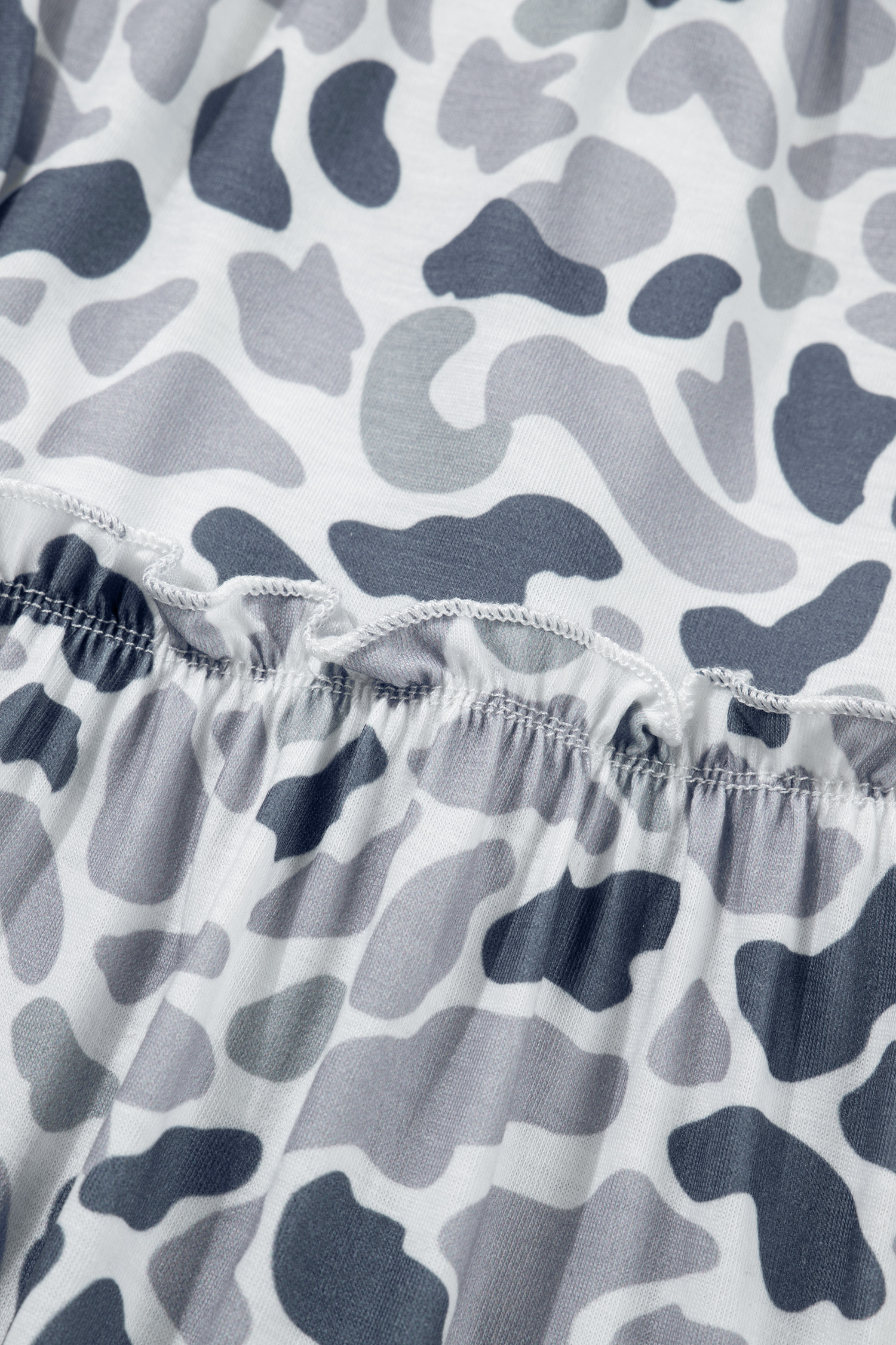 Beige Camo Print Wide Leg Casual Pants view 12