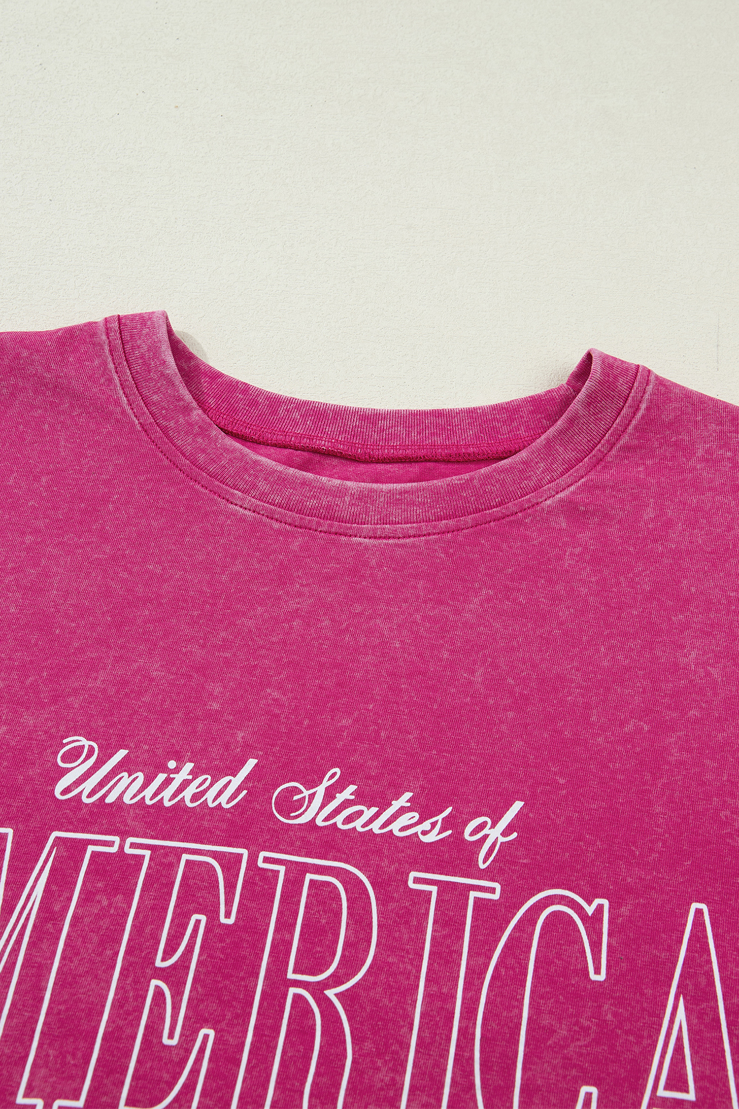 Rose Red AMERICA 1776 Graphic Mineral Wash Cotton Tee view 15