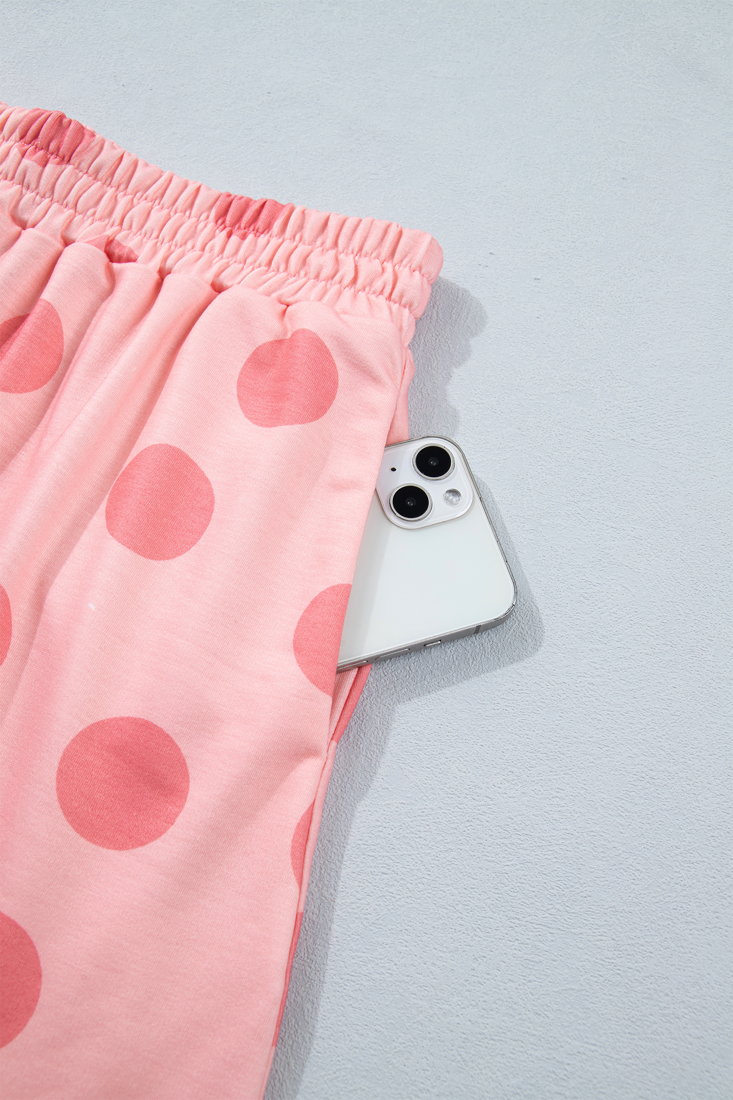 Pink Polka Dot Short Sleeve Top Casual Skort 2pcs Outfit view 18