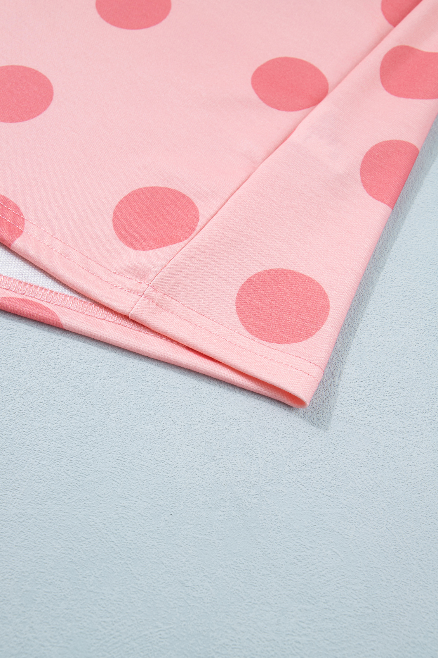 Pink Polka Dot Short Sleeve Top Casual Skort 2pcs Outfit view 14