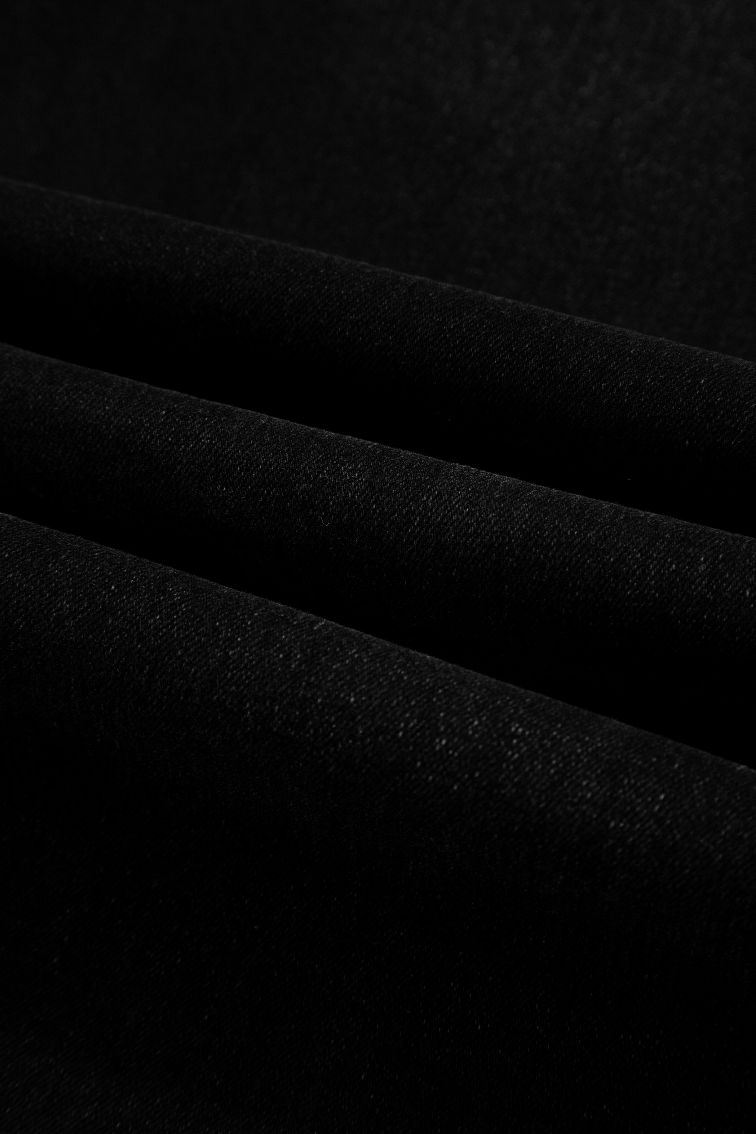 Black Frayed Cropped Barrel Jeans view 15