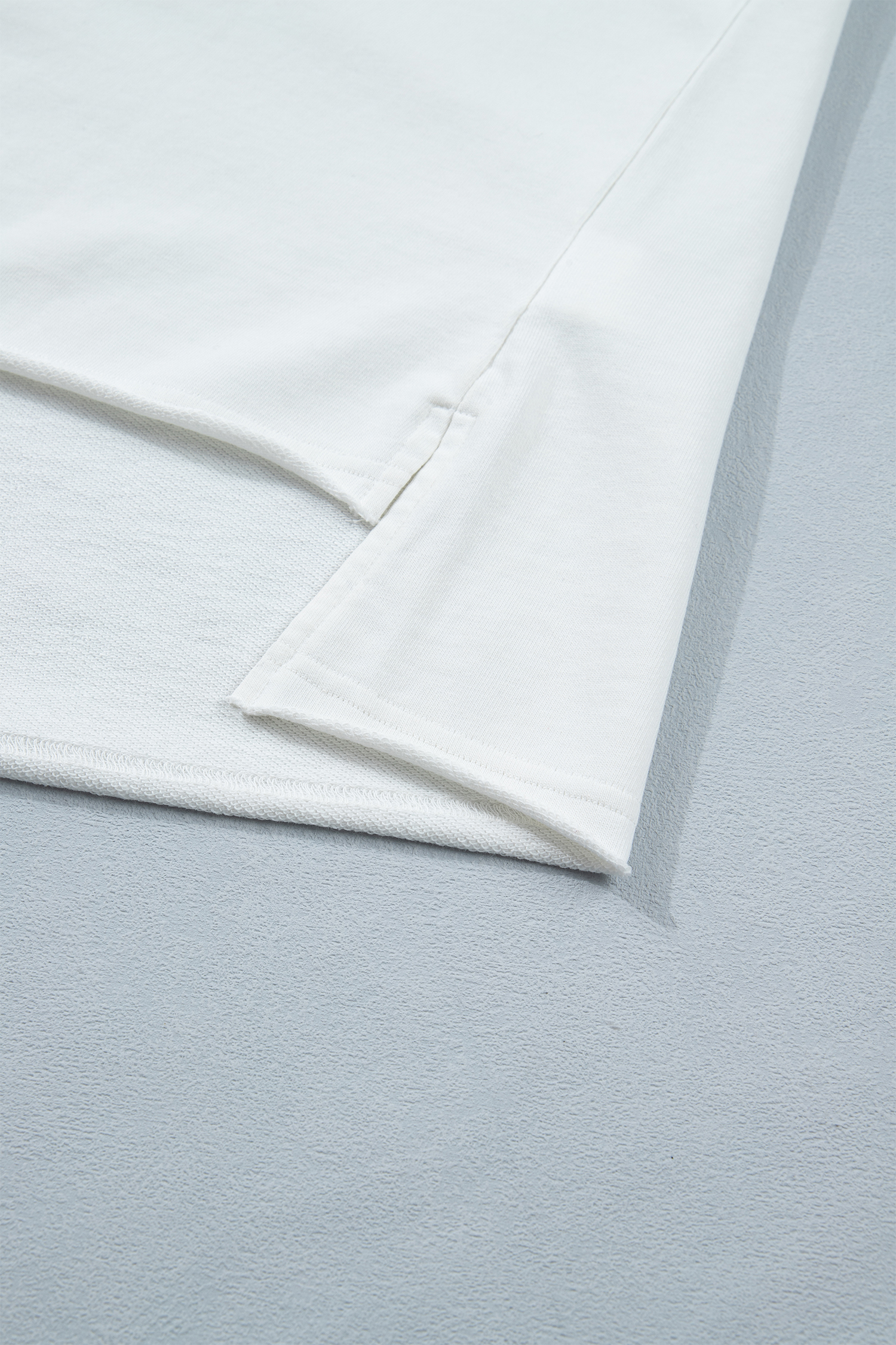 White Patriot Star Patched Notched Neck Mineral Washed Tee view 10
