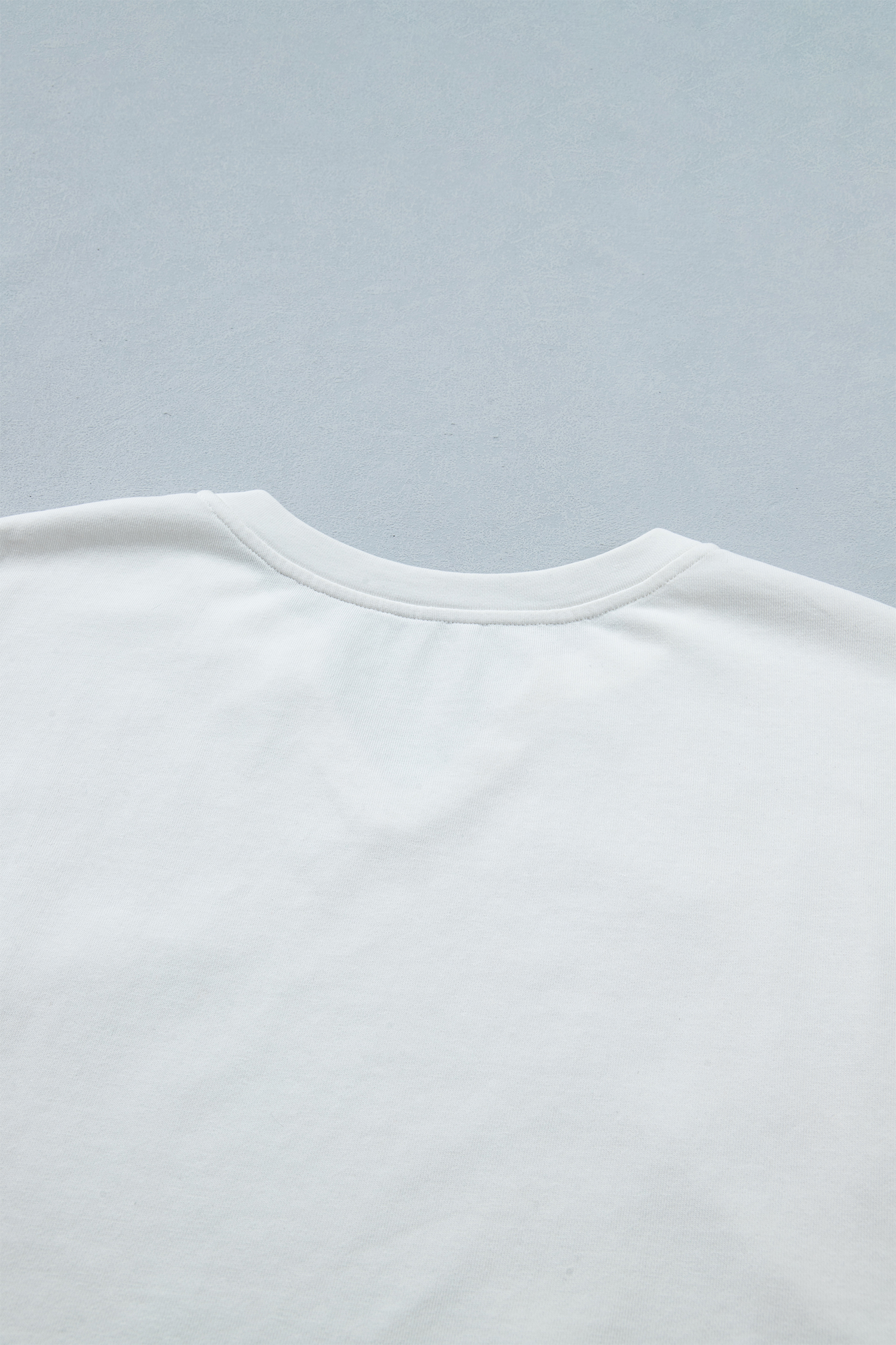 White Patriot Star Patched Notched Neck Mineral Washed Tee view 8