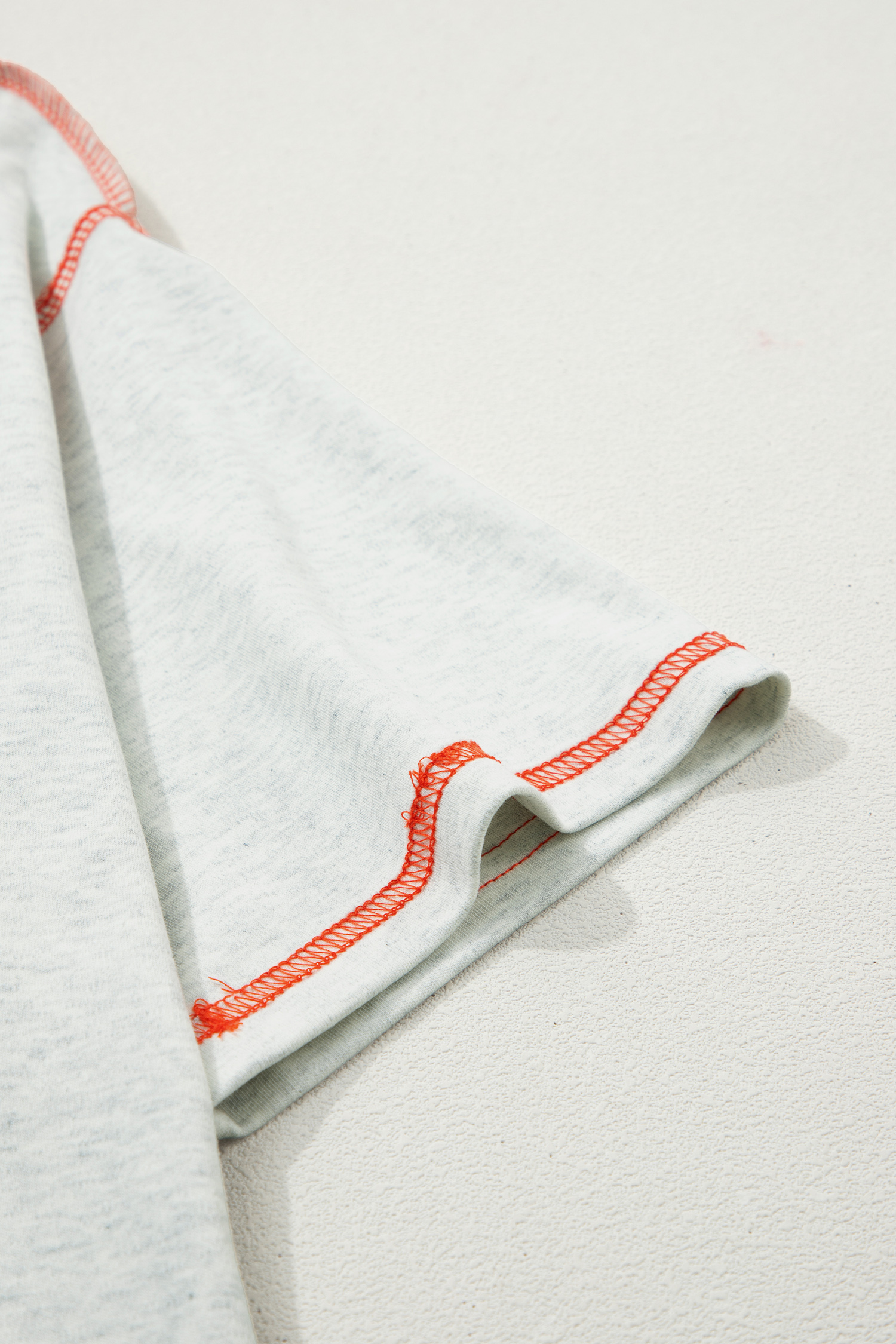 Light Grey Reversible Contrast-Stitched T-Shirt view 15