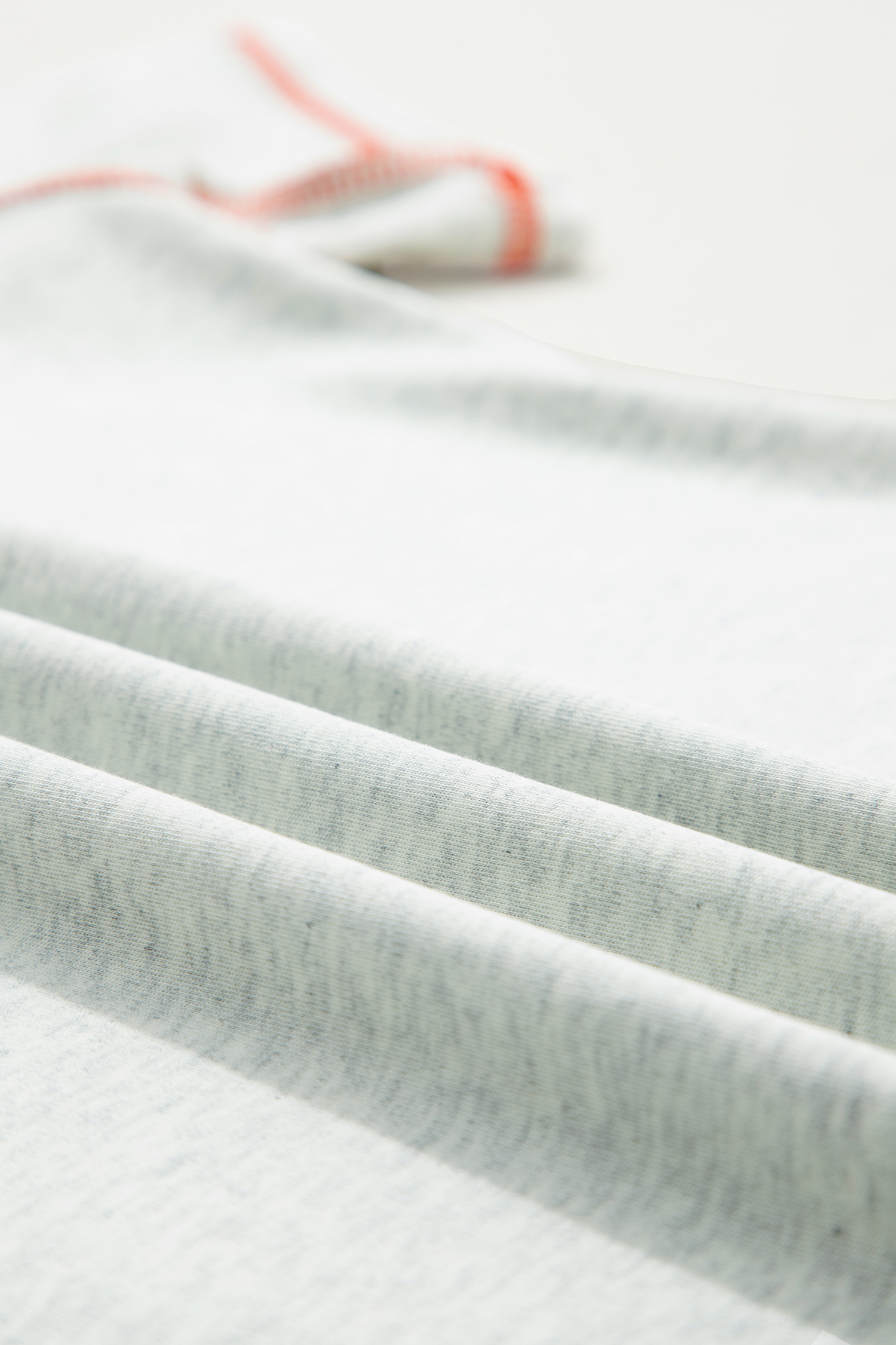 Light Grey Reversible Contrast-Stitched T-Shirt view 19