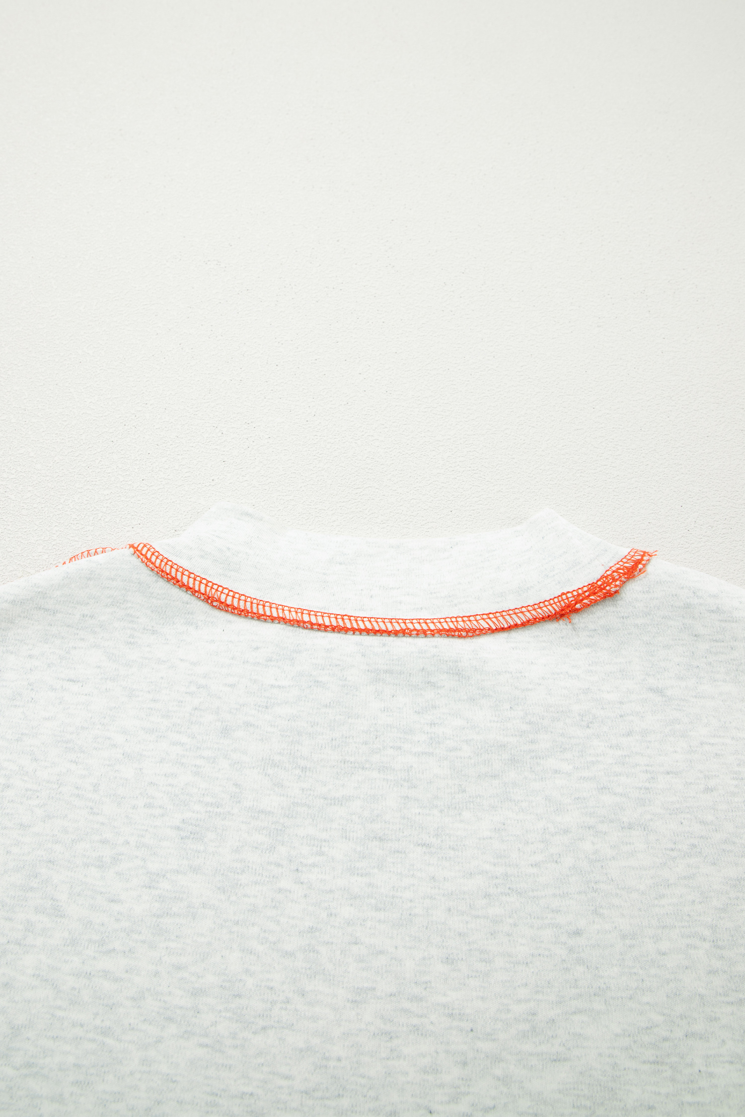 Light Grey Reversible Contrast-Stitched T-Shirt view 17
