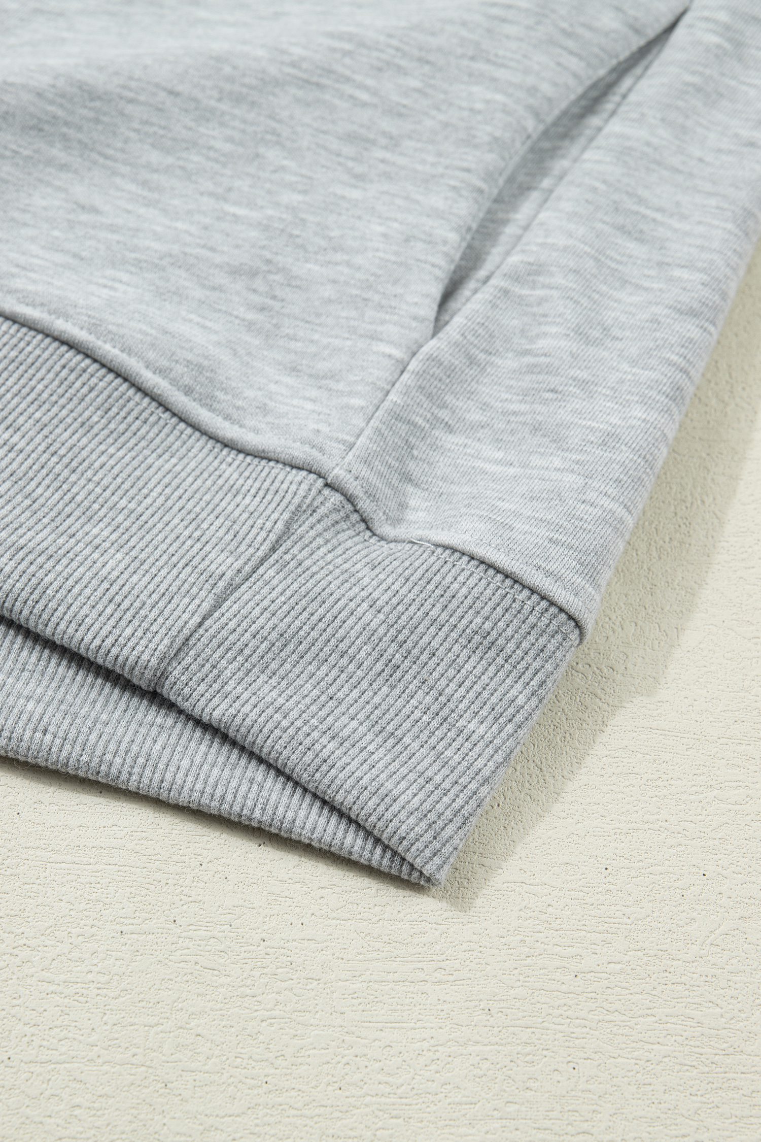 Light Grey Solid Color High Neck Cap Sleeve Loose Top view 12
